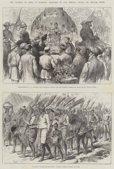 The Viceroy of India in Burma by Melton Prior